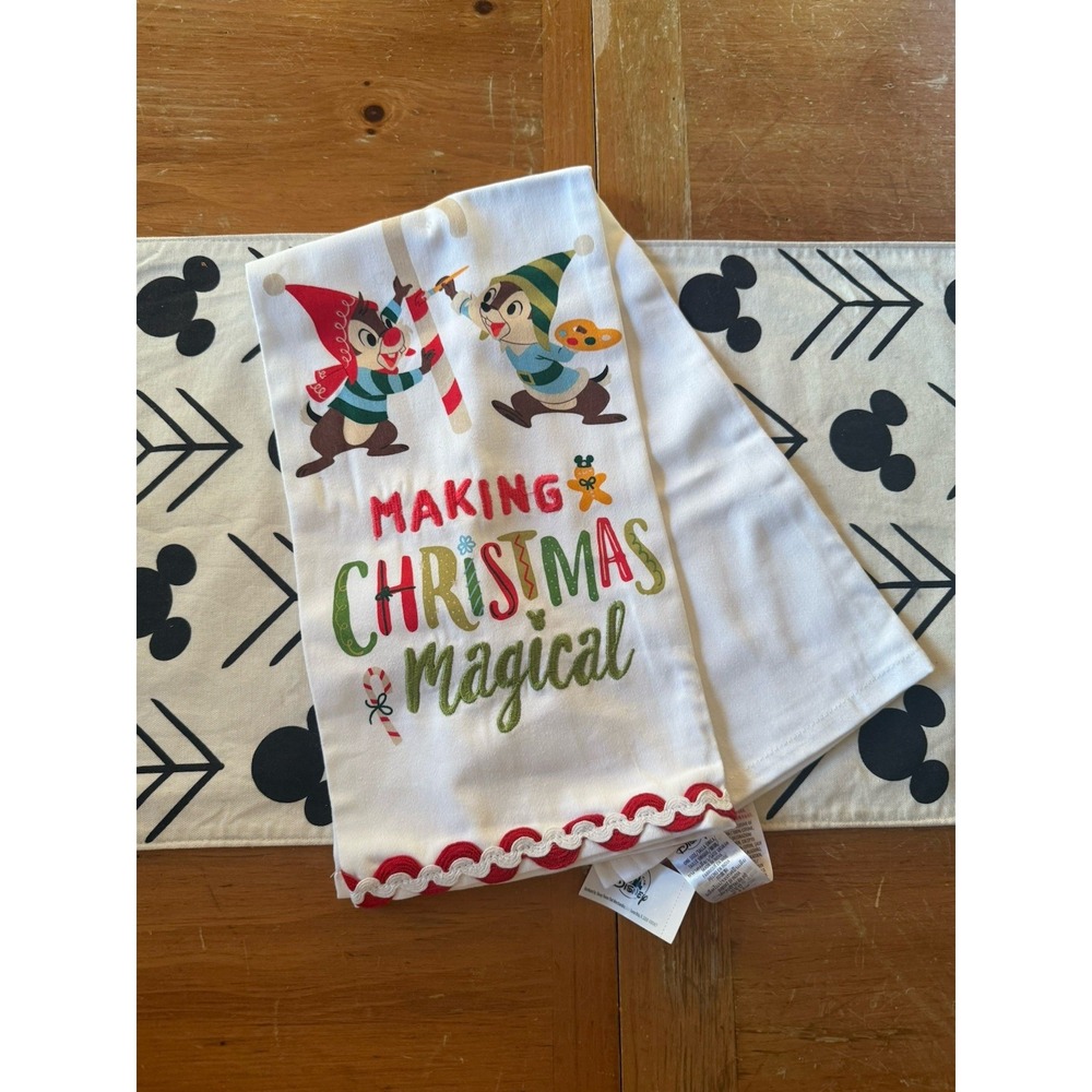 Disney World Christmas Kitchen Towel, NEW
